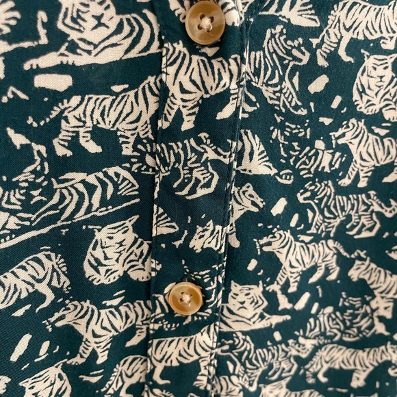 Anthropologie Maeve Emory Tiger Print Blouse Size 14 - Picture 4 of 5